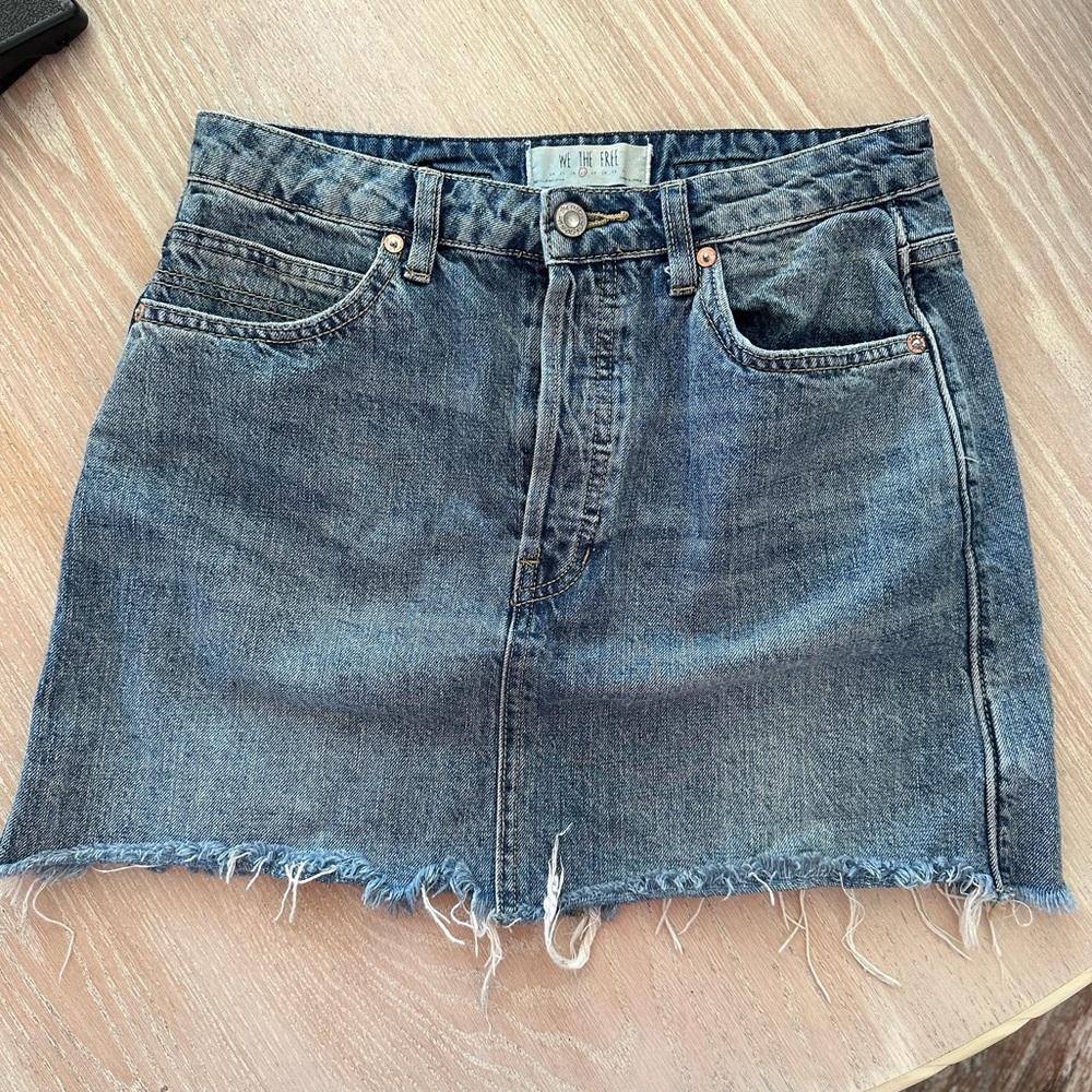 Free People Denim Skirt